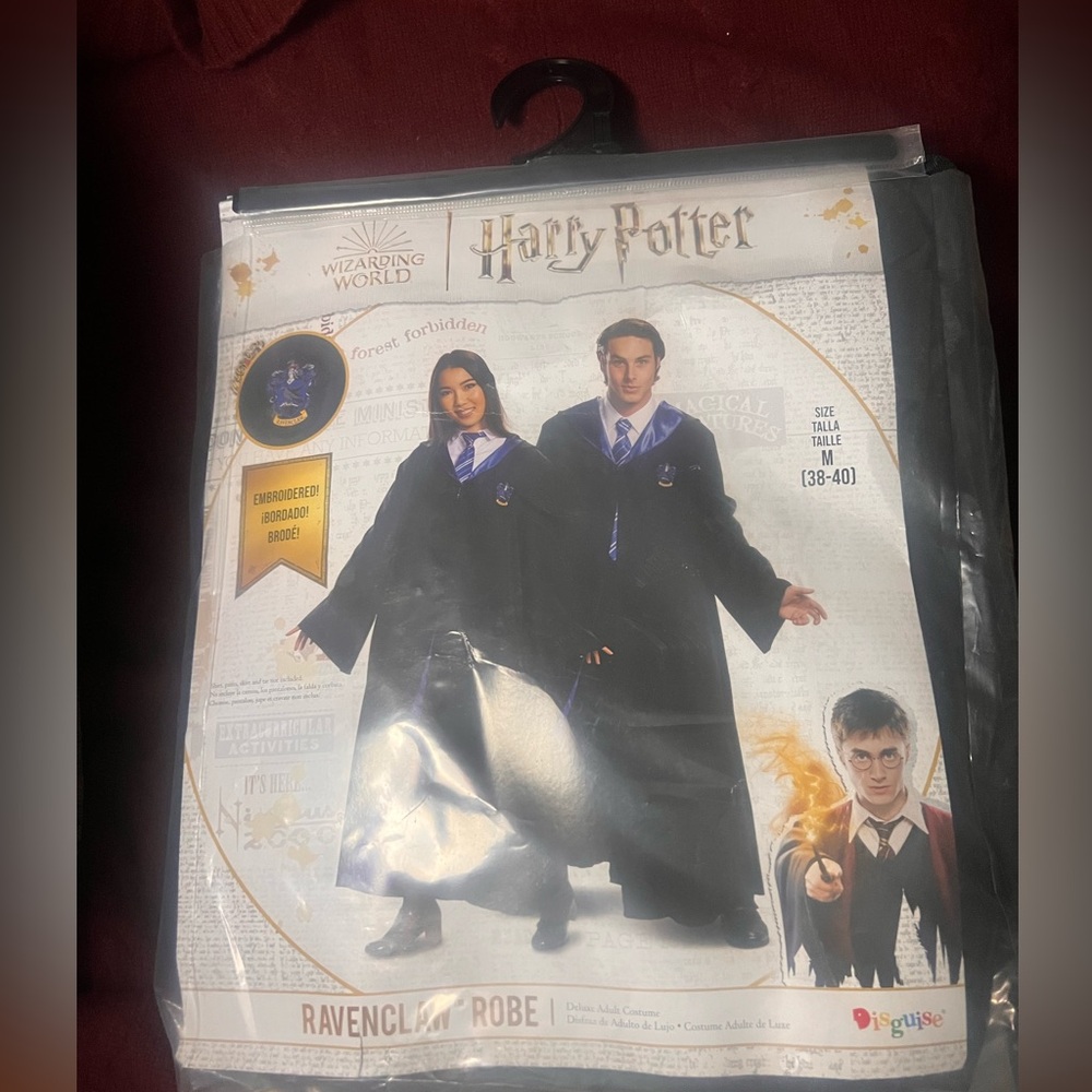 Harry Potter Ravenclaw Robe Costume for Men - Black and Blue